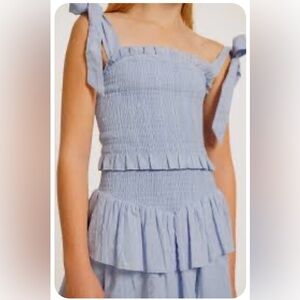 KatieJ NYC Tween (Girls sizing) Emerson Dress Baby Blue - Size Large (12)